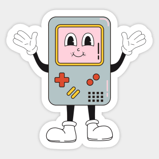 Retro Gameboy Smile Face Sticker